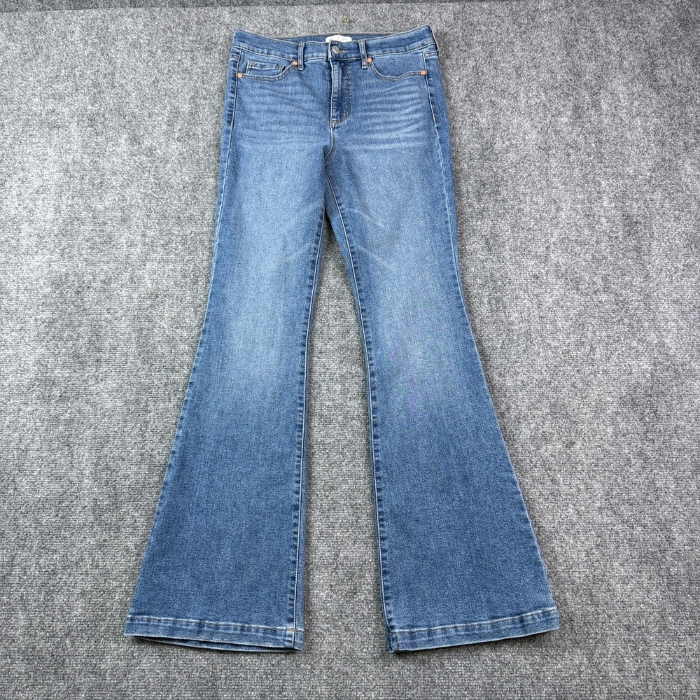 Sofia Vergara Womens Flare Jeans Size 6 Melisa High Rise Medium Wash Stretch